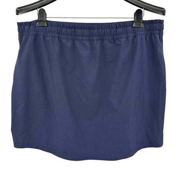 REI Co-Op XL Regular Fit Skirt Navy Blue Pull-On Drawstring Athletic Outdoor - Picture 2 of 7